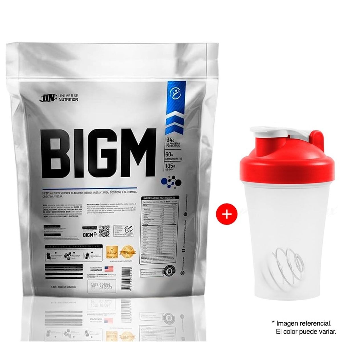 UNIVERSE NUTRITION - Proteína Universe Nutrition Bigm 3 Kg Vainilla + shaker