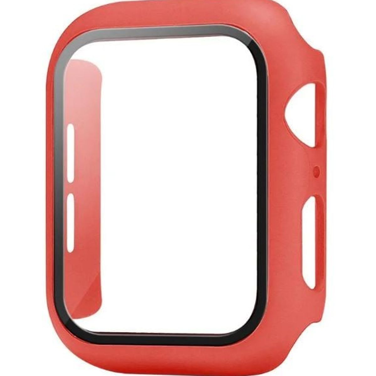 GENERICO - Case Bumper APPLEWATCH con Vidrio incorporado 38mm rojo