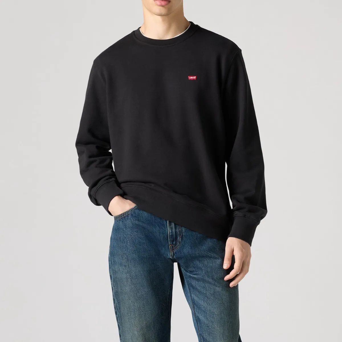 LEVIS - Polerón Hombre Batwing Negro Levis
