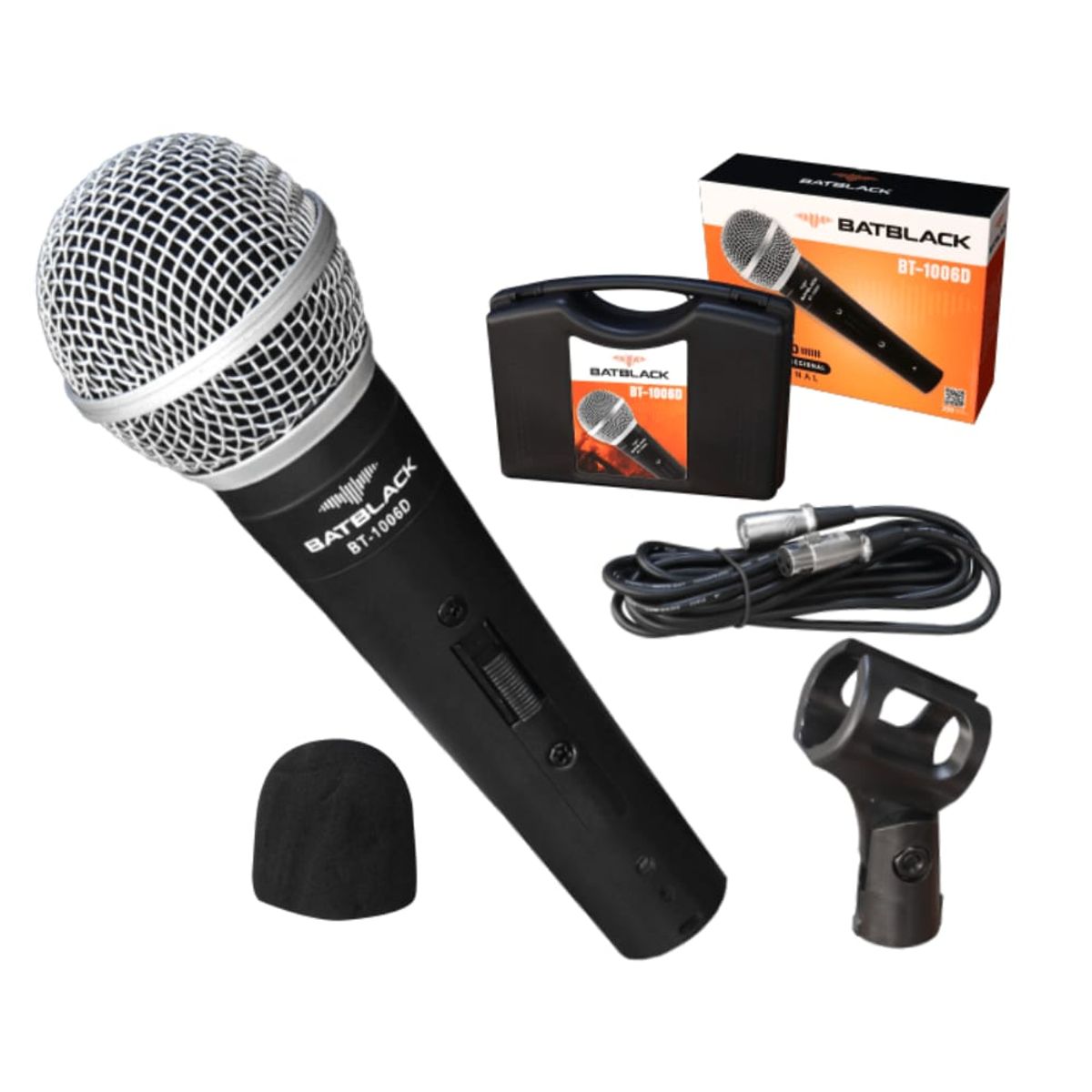 BATBLACK - micrófono  profesional alámbrico batblack