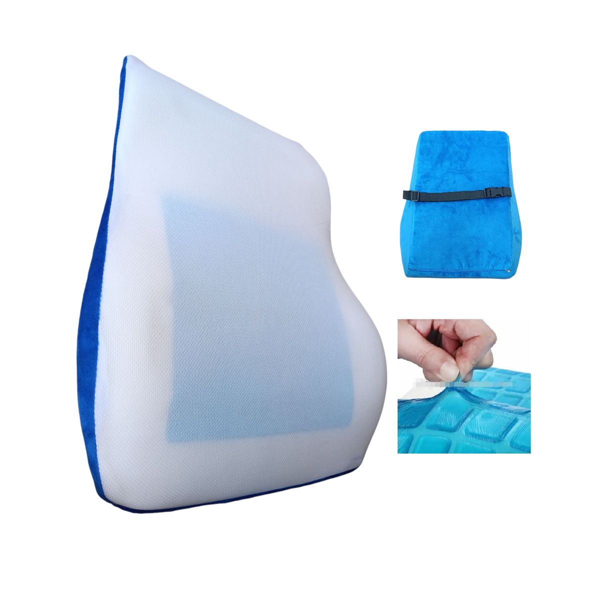 GENERICO - Respaldar Lumbar Memory Viscoelastica Ortopédico Con Gel