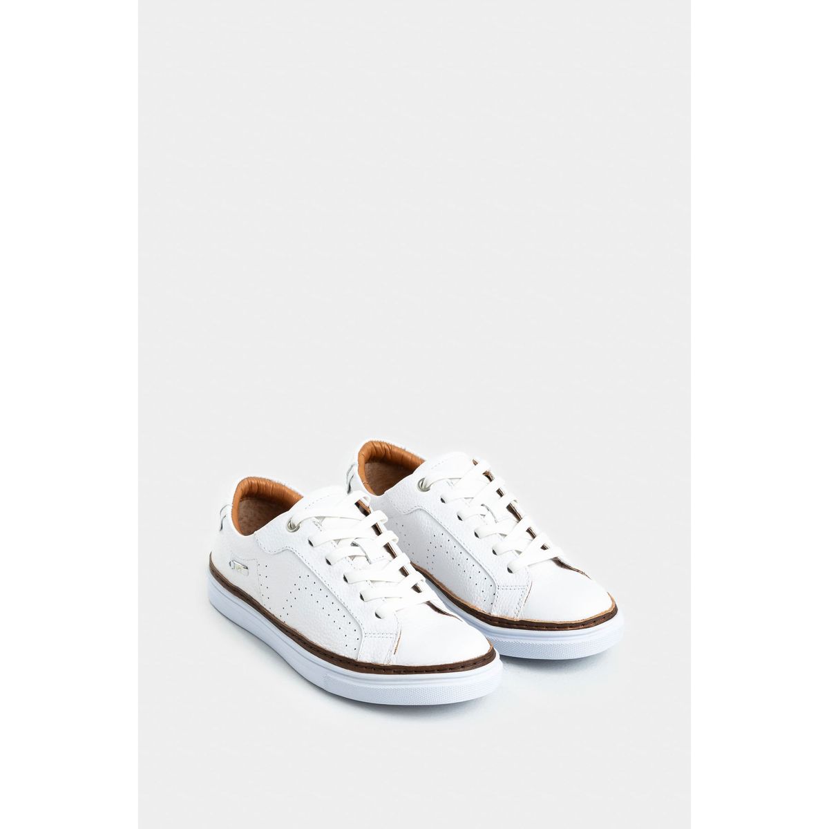 VELEZ - Vélez Tenis Planos De Cuero Contraste Blanco