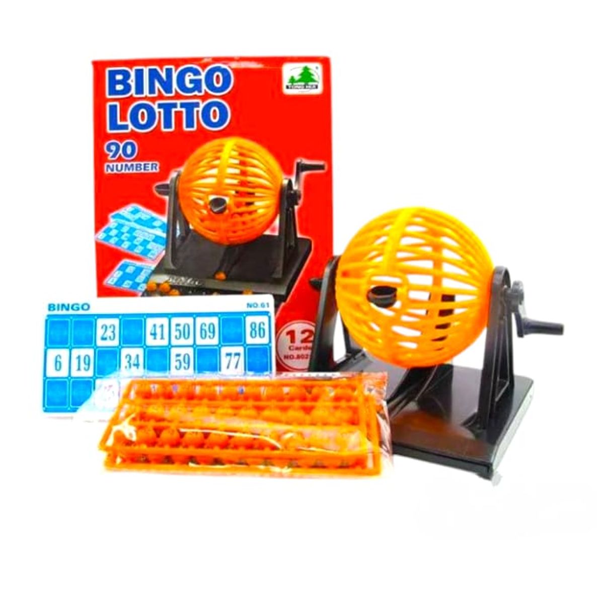 GENERICO - Juego de Mesa Bingo Lotto  Familiar 12 cards