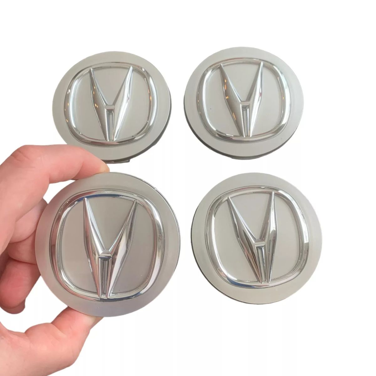 GENERICO - Tapa Central compatible con Aro Acura 69mm (juego 4 Unids)