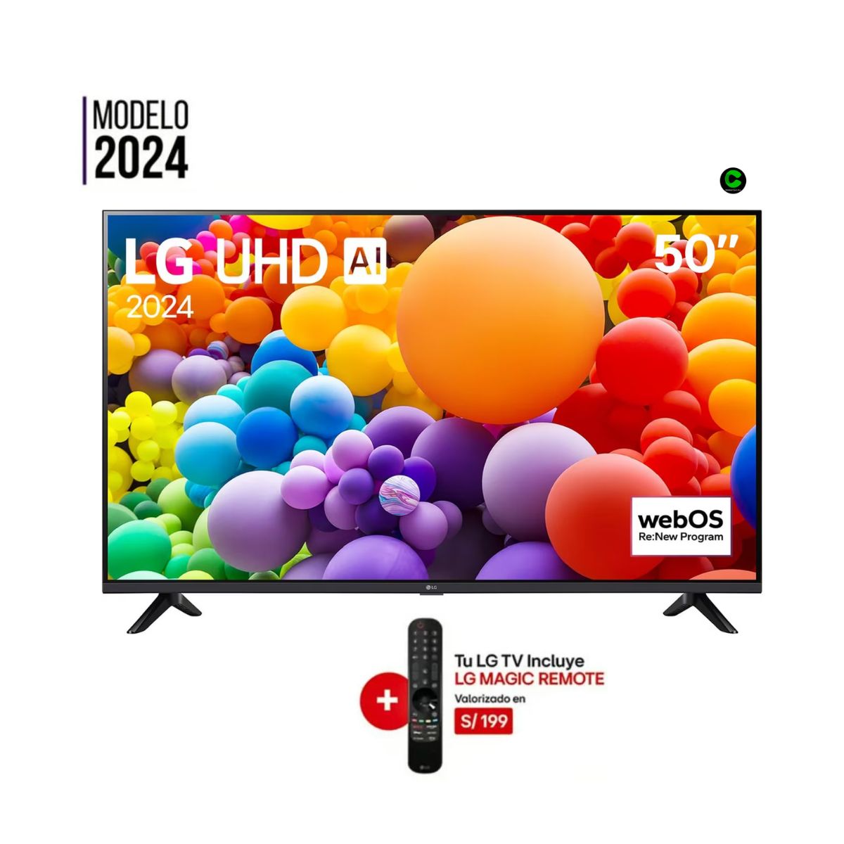 LG - TELEVISOR LG 50" UHD 50UT73 4K 2024
