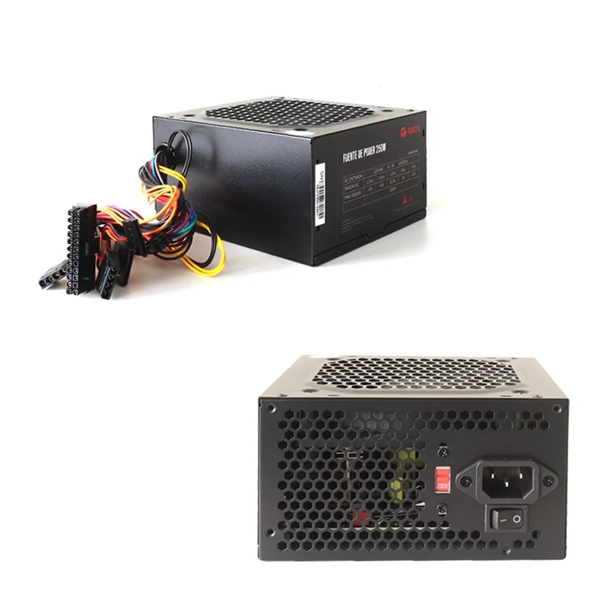 TEROS - Fuente De Poder 250W REAL Teros incluye conector para Video