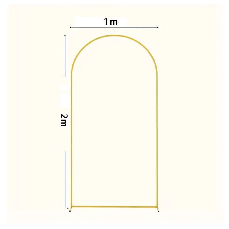 OEM - ARCO METAL PUERTA OVALADA DECORATIVAS EVENTOS FIESTAS