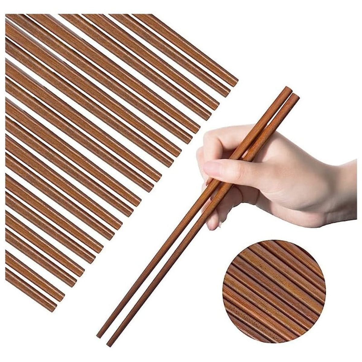 Palillos Chinos Bambu 10par Rui Da, marca GENERICO - Foto Principal