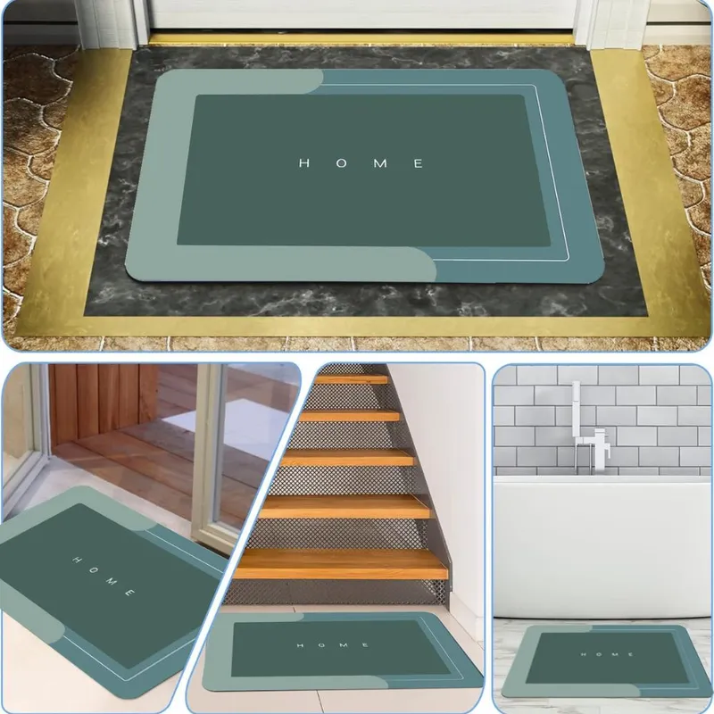 GENERICO - Alfombra Absorbente para Baño Rectangular