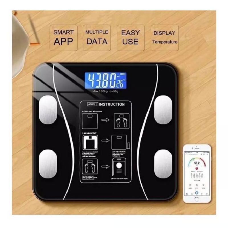 GENERICO - Balanza Digital Smart con Bluetooth y Aplicativo