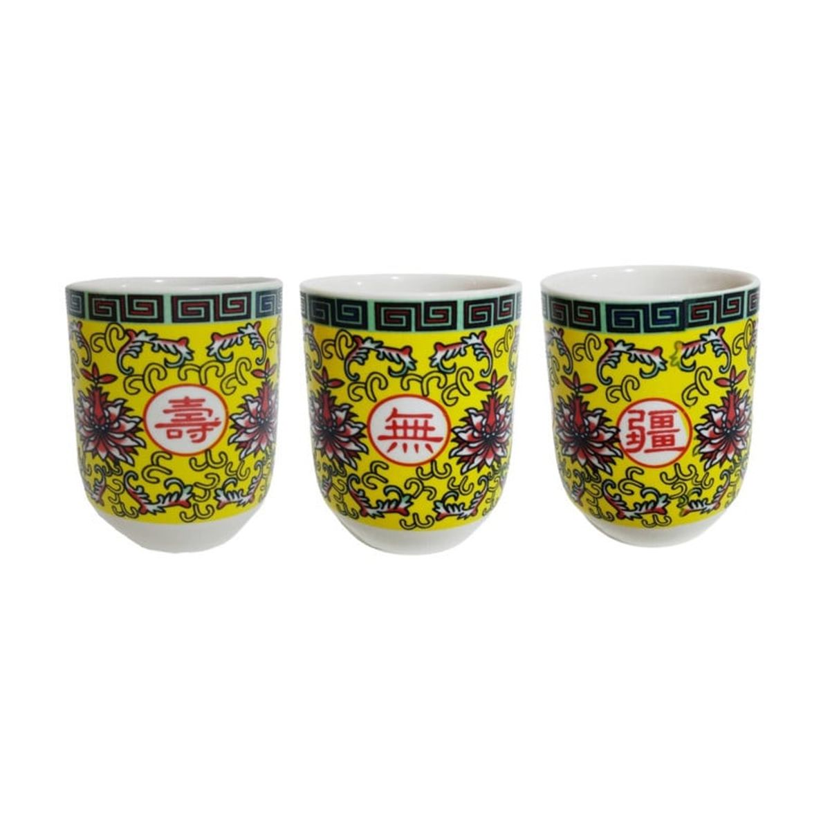 GENERICO - Pack Cuencos Para Infusion Oriental Longevidad 3pza