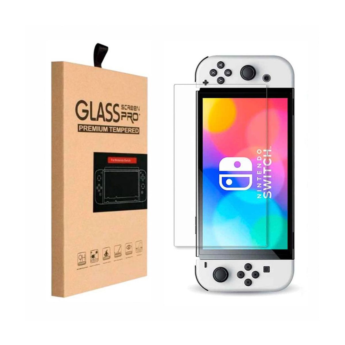 GENERICO - Mica de Vidrio Templado para Nintendo Switch OLED