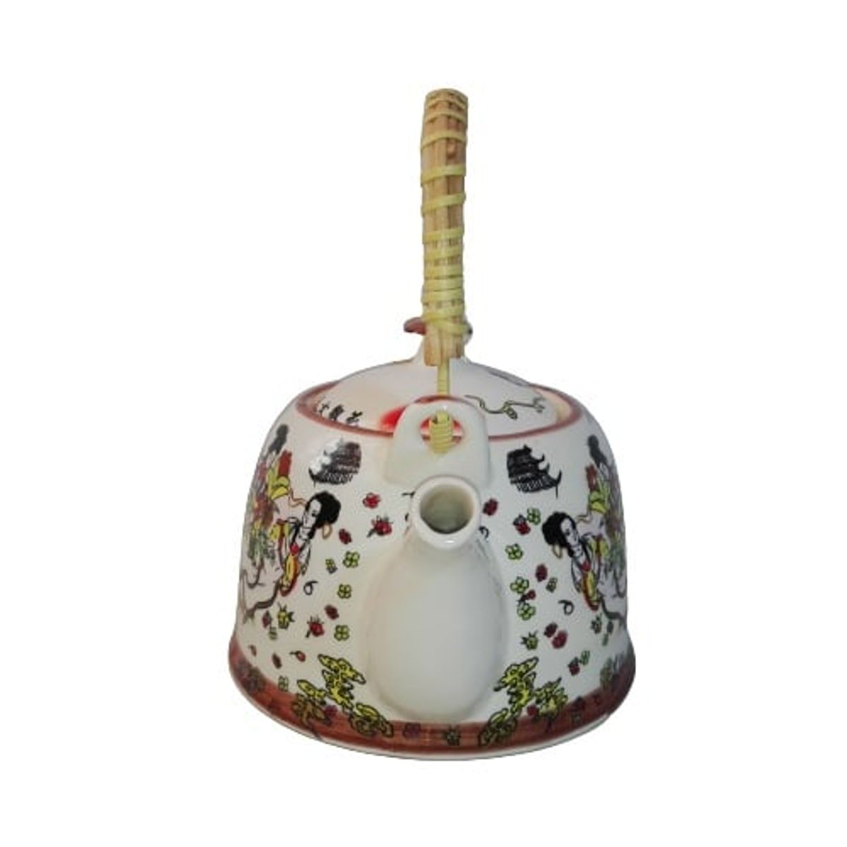 GENERICO - Tetera Para Infusion Oriental Con Filtro Jardin Cielo 4pza