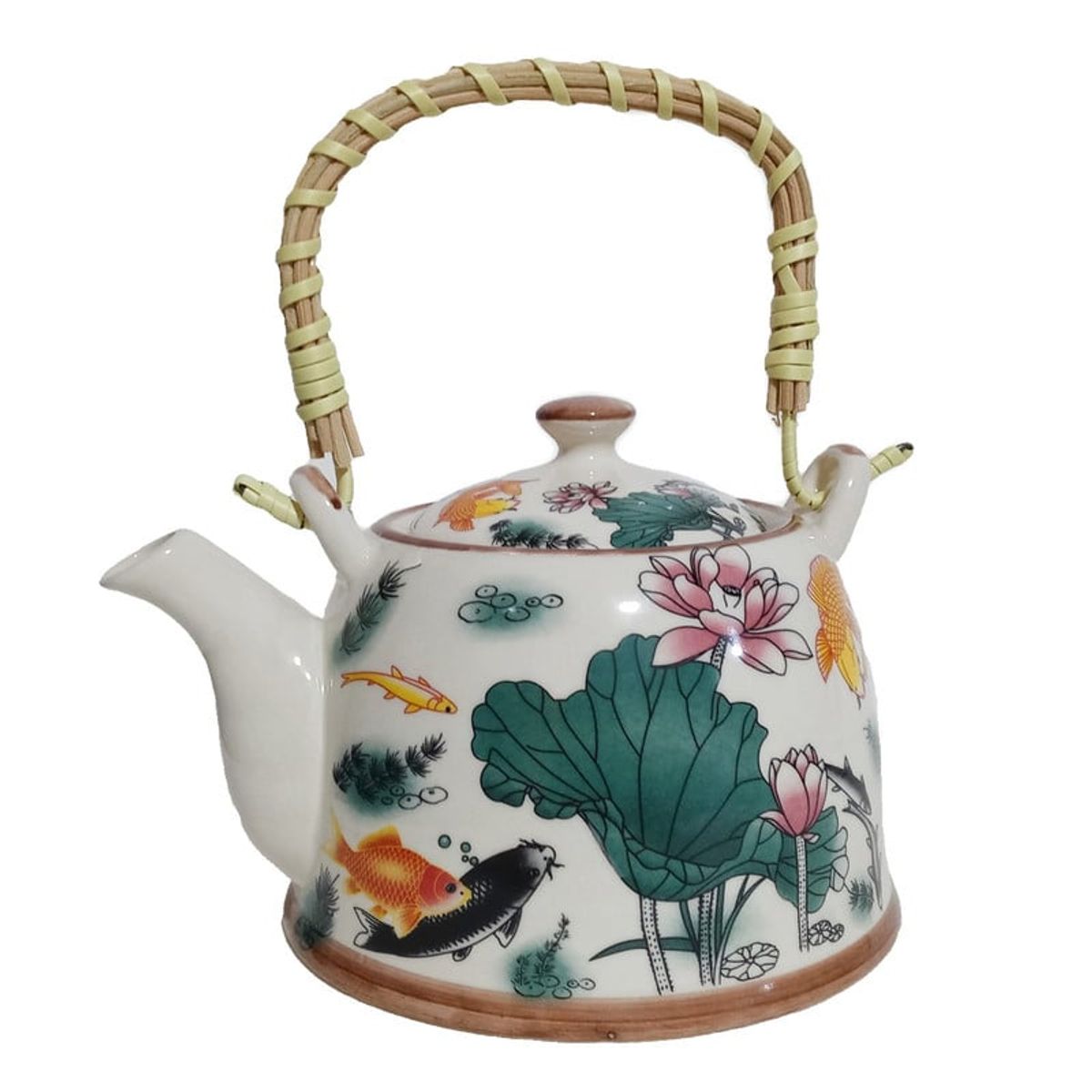 GENERICO - Tetera Para Infusion Oriental Con Filtro Fondo Marino 4pza