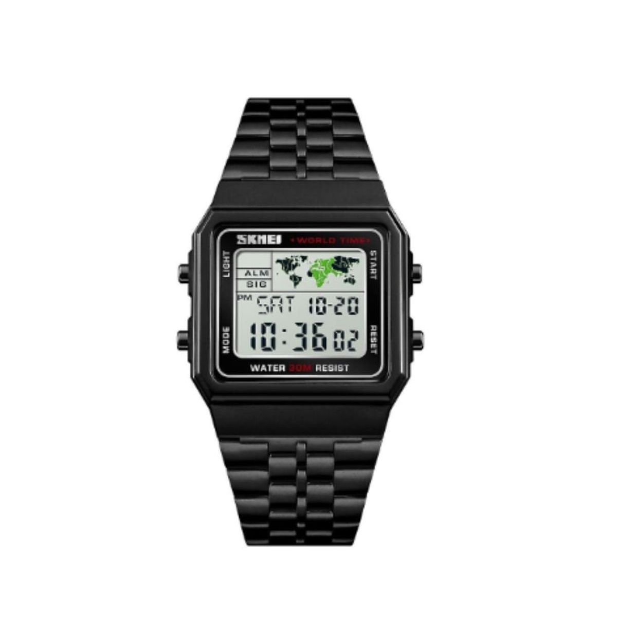 SKMEI - Reloj Skmei 1338 Stainless Steel Digital Negro