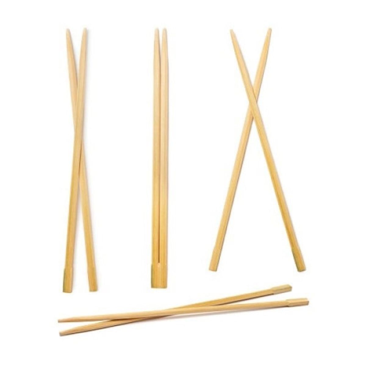 GENERICO - Palillos Japones Bambu Descartable Simple Pack 50par