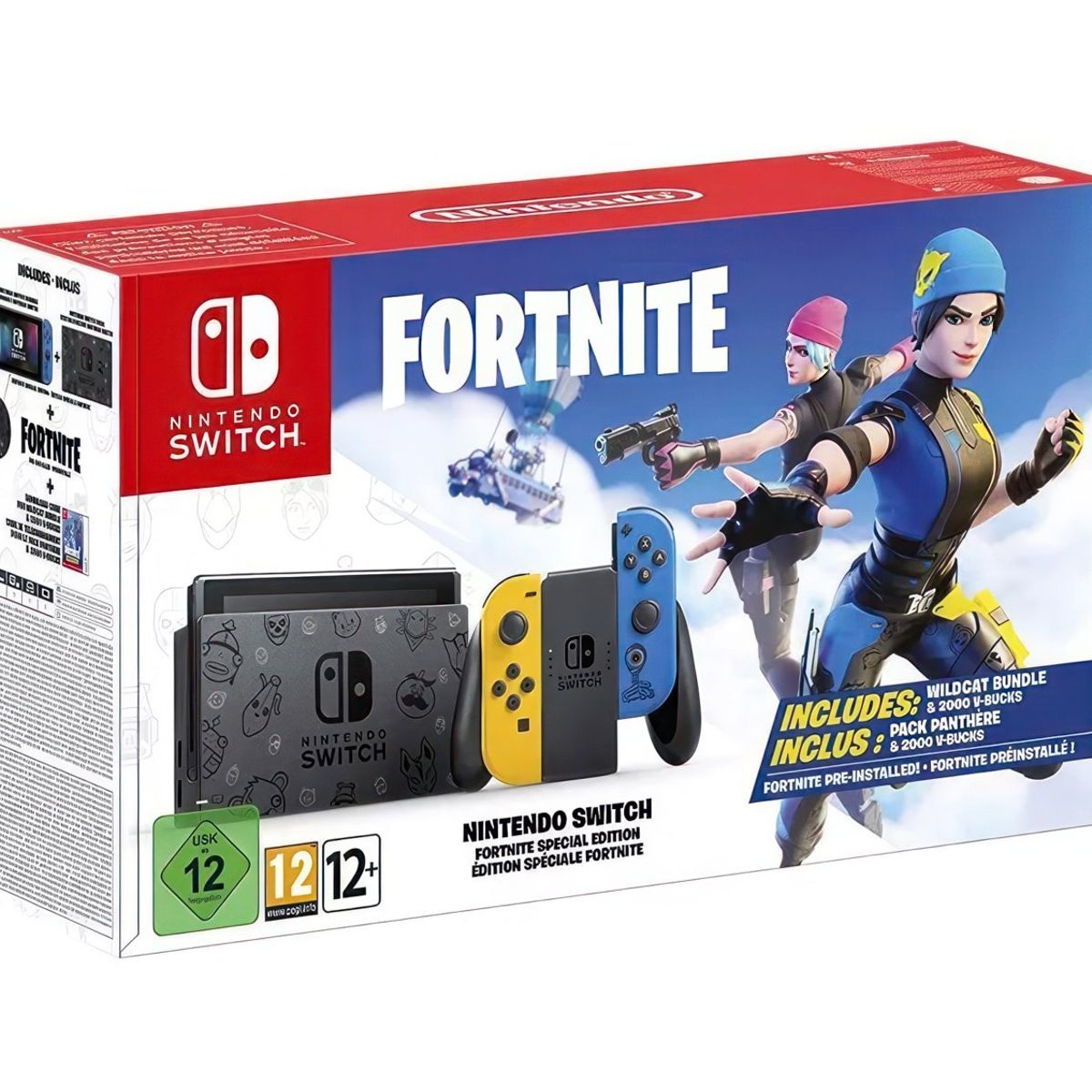 NINTENDO - Consola Nintendo Switch Fortnite EU - NO INCLUYE CÓDIGO DE CANJE.