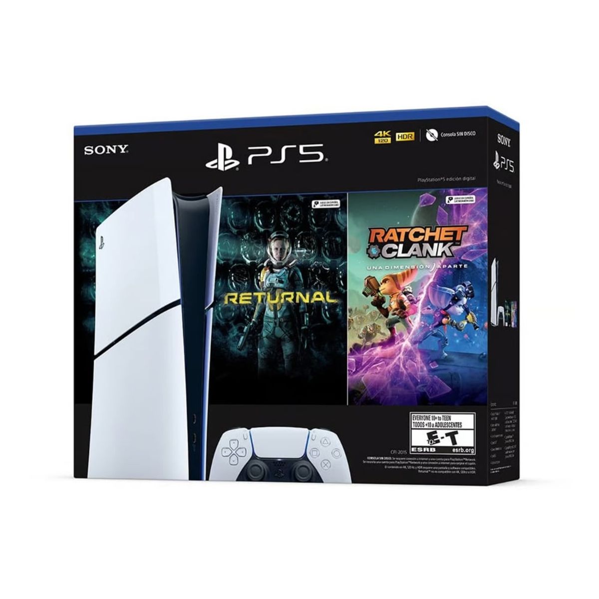 SONY - Consola PS5 Slim Digital 1TB + Returnal + Ratchet & Clank