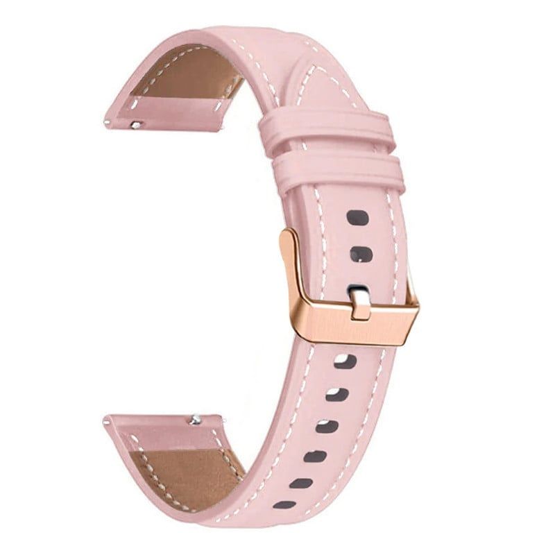 GENERICO - CORREA DE CUERO PARA HUAWEI GT2 46MM ROSA
