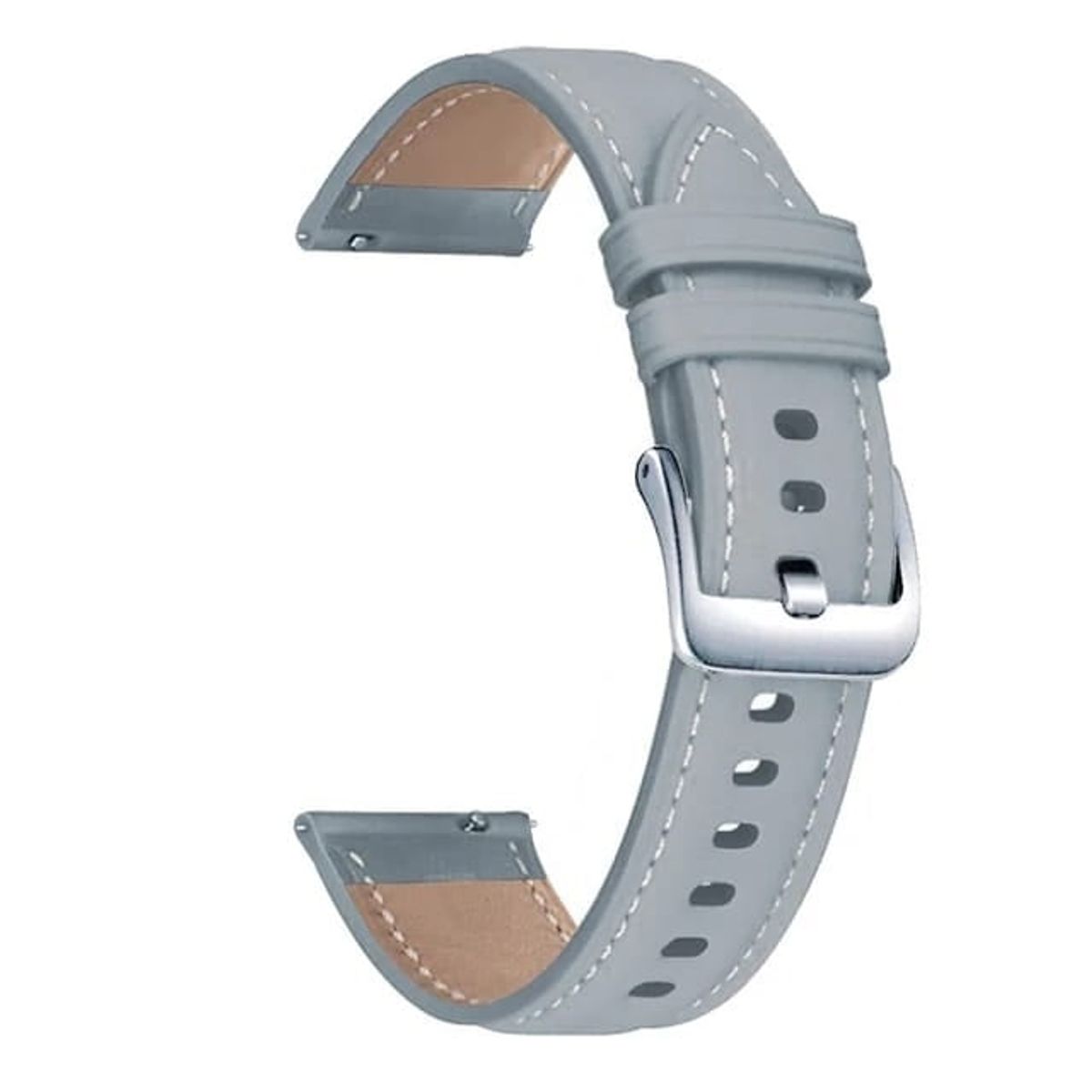 GENERICO - CORREA DE CUERO PARA HUAWEI GT2 46MM GRIS