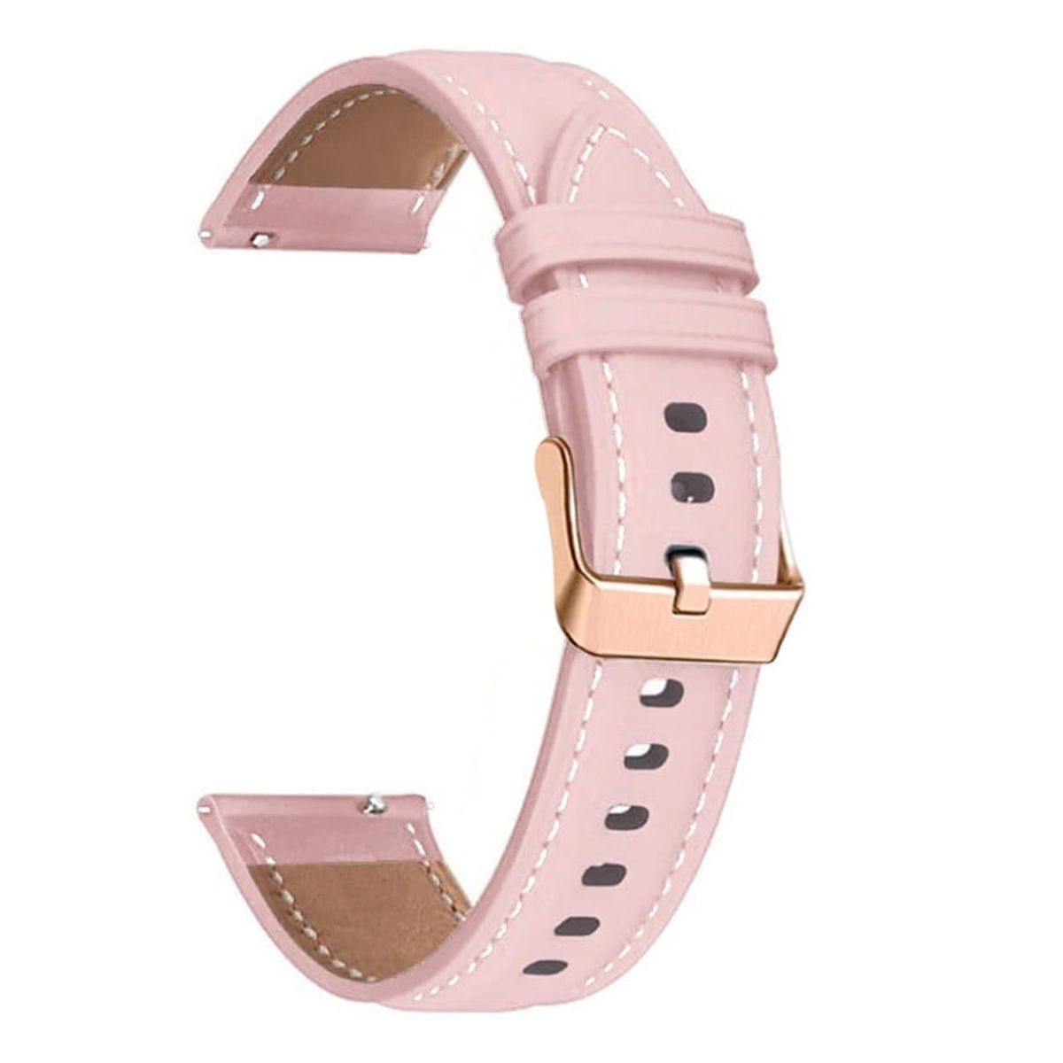 GENERICO - CORREA DE CUERO PARA HUAWEI GT2 PRO ROSA