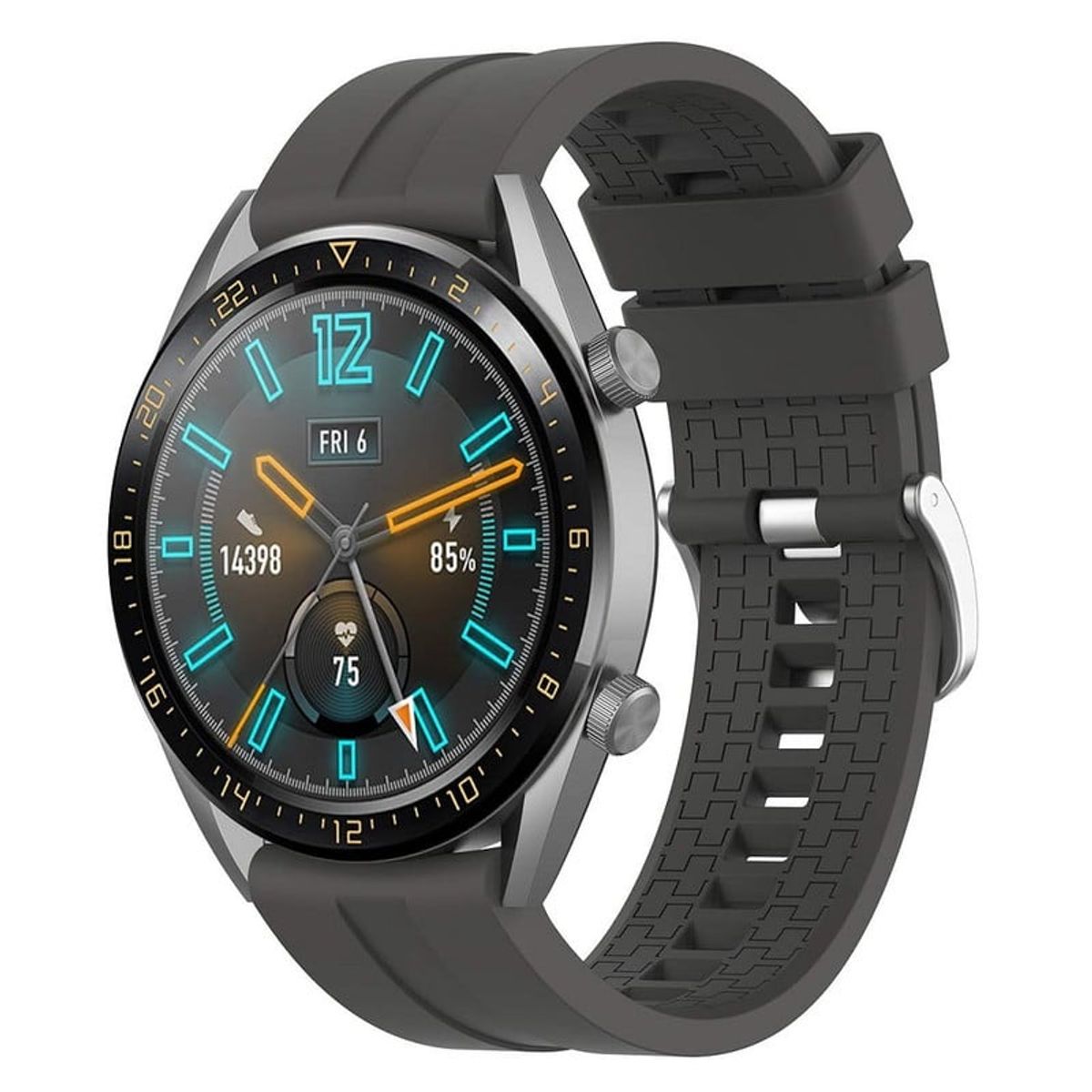 GENERICO - CORREA DE SILICONA PARA HUAWEI GT2 46MM GRIS