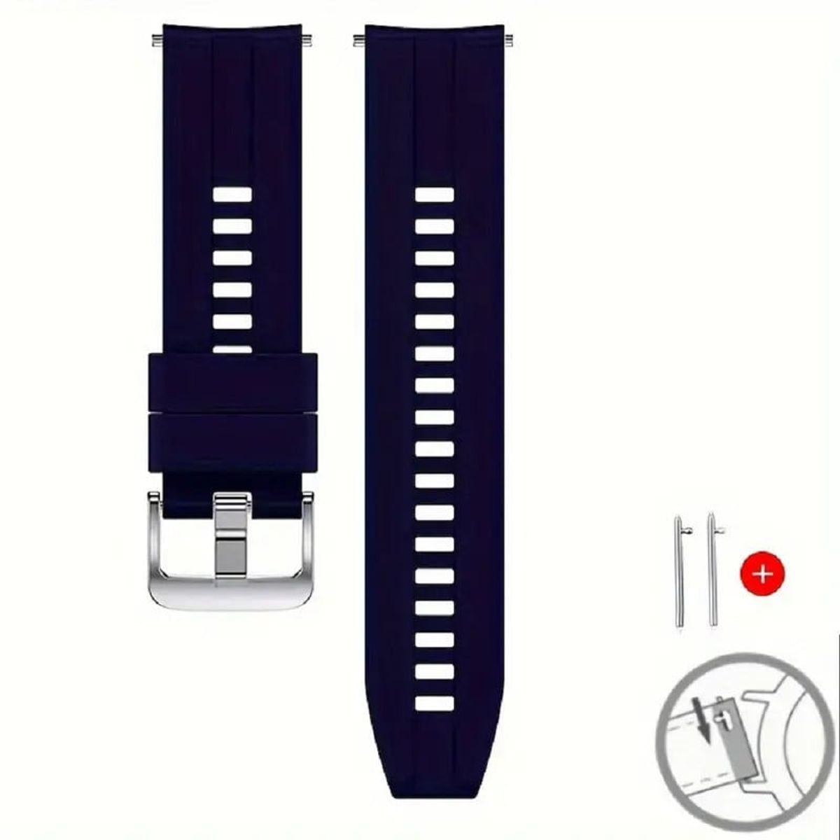 GENERICO - CORREA DE SILICONA PARA HUAWEI GT4 46MM AZUL