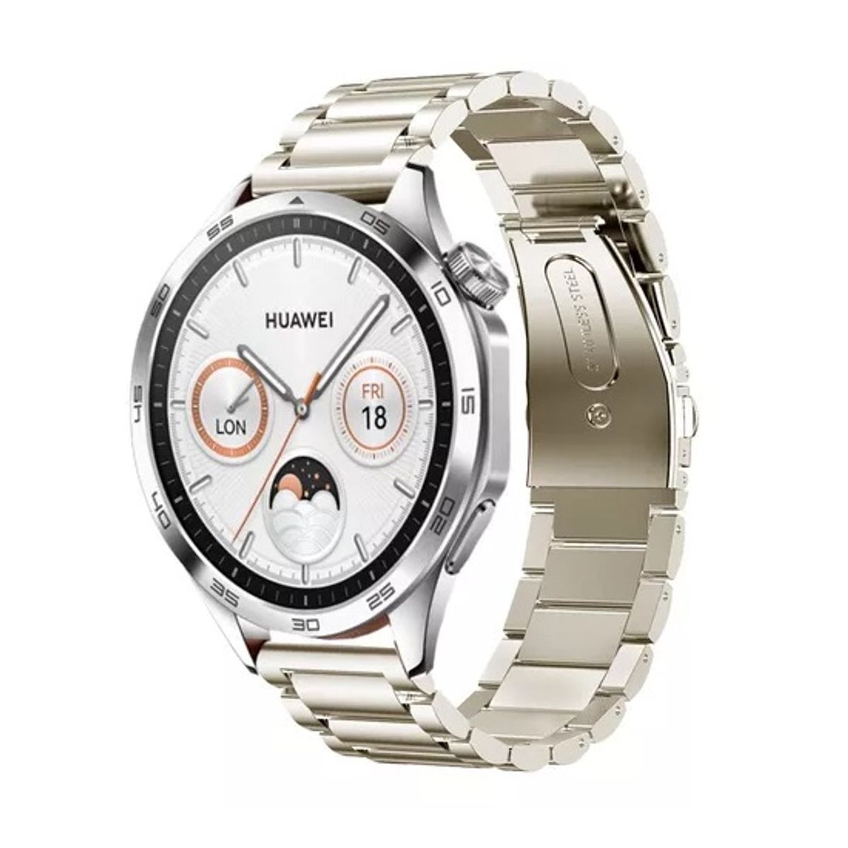 GENERICO - CORREA DE ESLABONES PARA HUAWEI GT4 46MM STARLIGHT