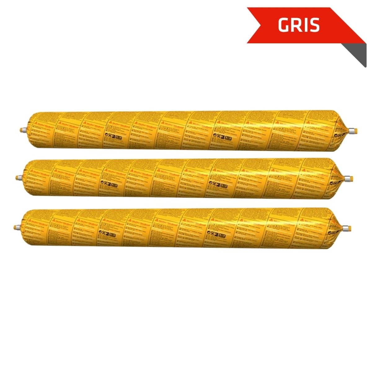 SIKA - Tripack Sellador de juntas y fisuras Sikaflex 11FC Purform Gris 600ml