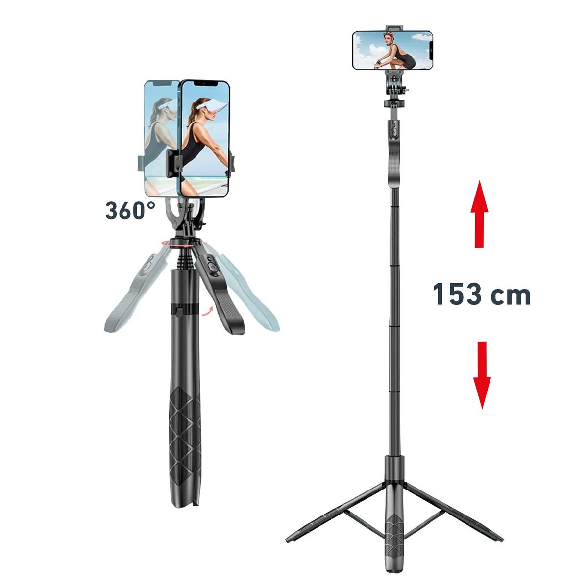 OEM - Palo Selfie Trípode Bluetooth celular L16 control remoto extendible
