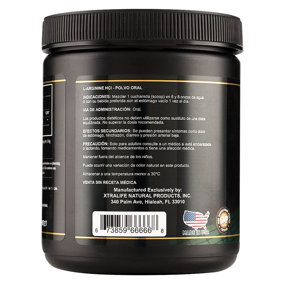 XTRALIFE NATURAL PRODUCTS - L-Arginina HCL - 50 Servidas