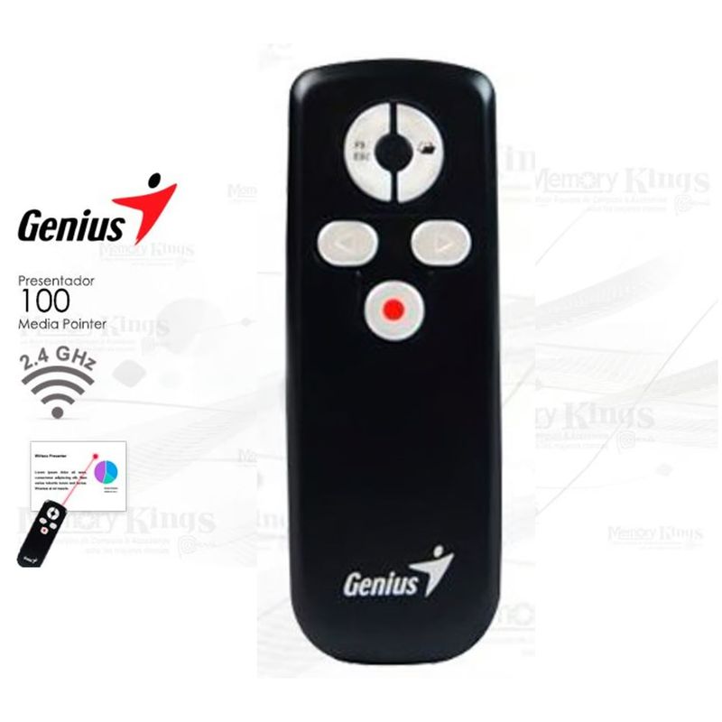 GENIUS - Presentador Wireless GENIUS Media Pointer 100 Mano