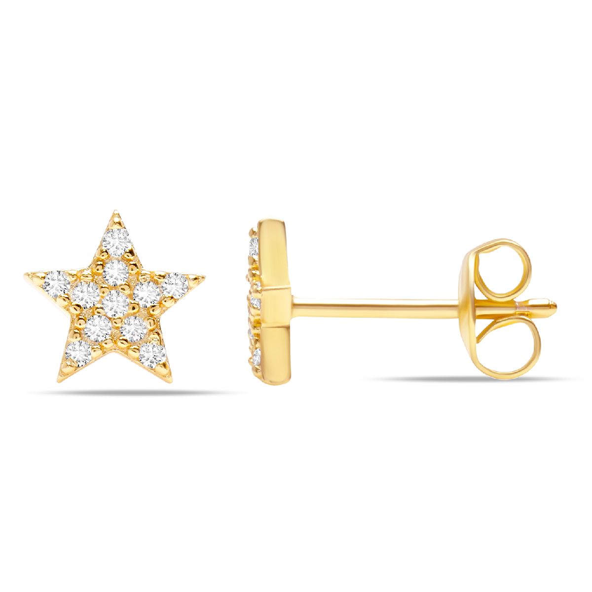 CRISLU - Aretes con forma de estrella - C de CRISLU