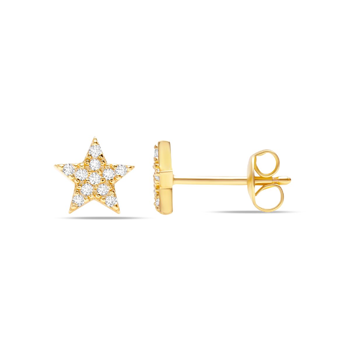 CRISLU - Aretes con forma de estrella - C de CRISLU
