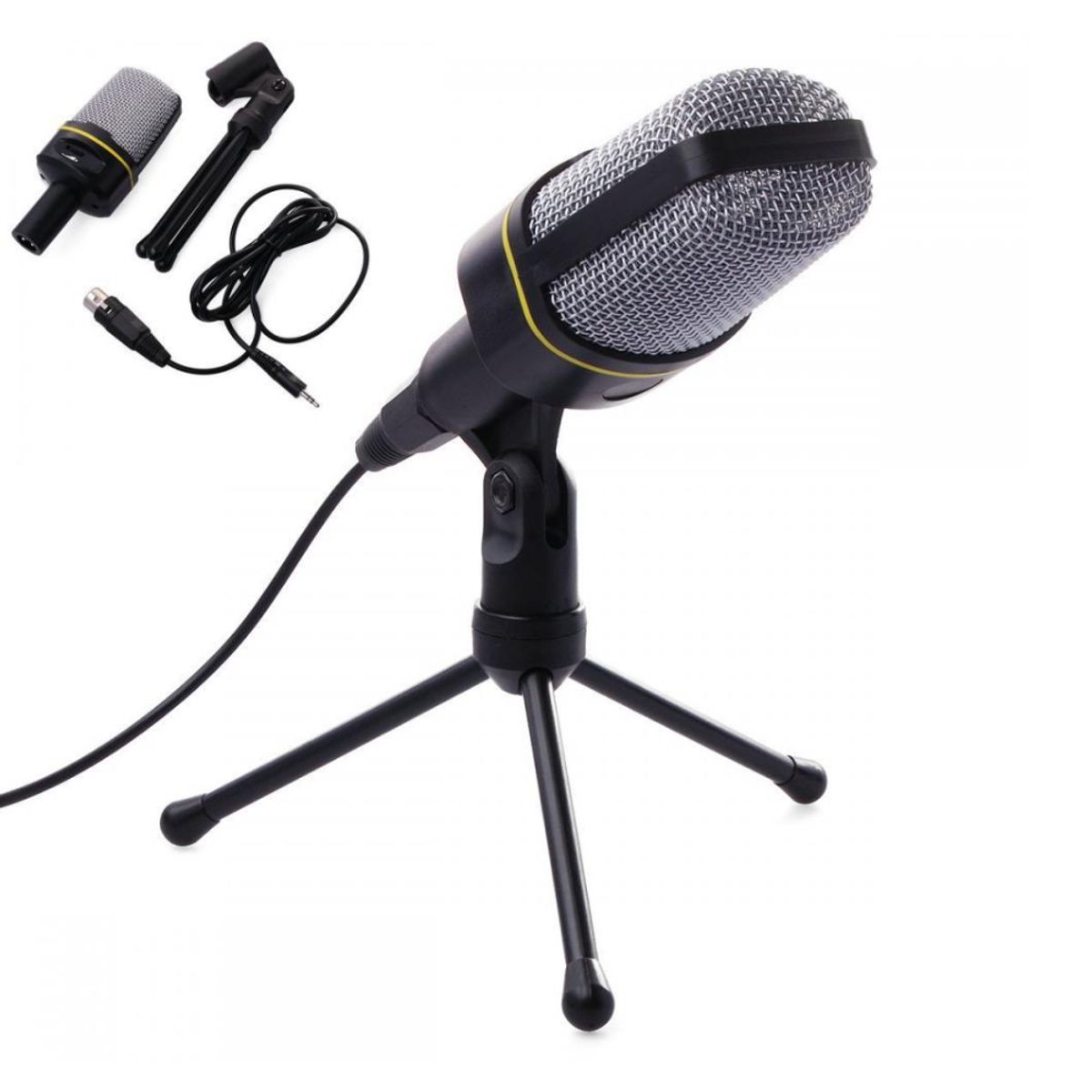 SEISA - Microfono Condensador para Pc Laptop Mini Tripode