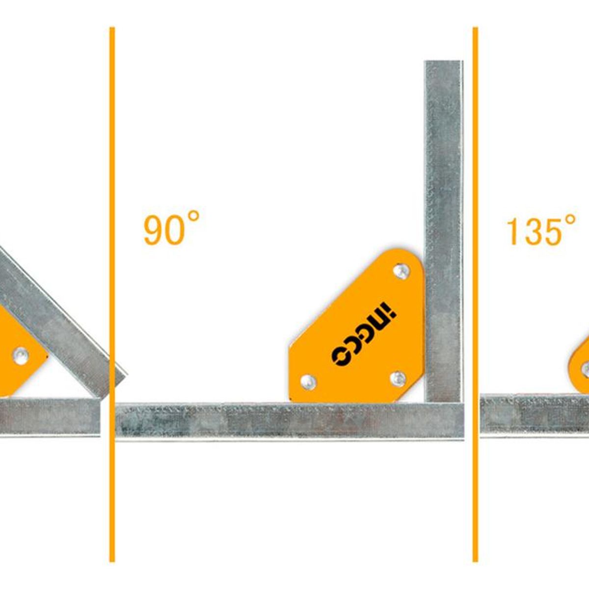 INGCO TOOLS - Set de 4 escuadras magneticas para soldar Ingco