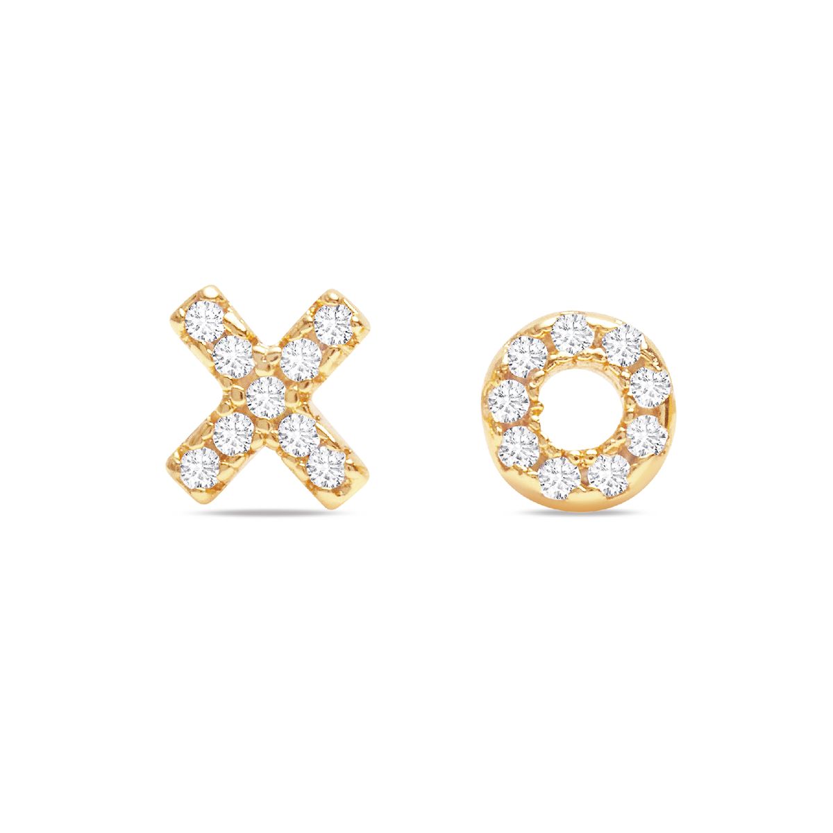 CRISLU - Aretes con forma X y O - C de CRISLU