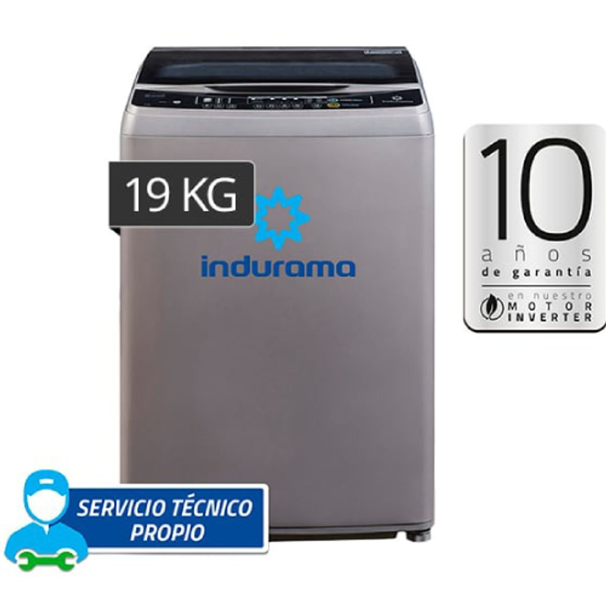 INDURAMA - LAVADORA INDURAMA 19KG CARGA SUPERIOR LRI19CRI