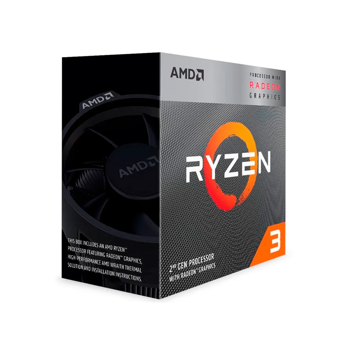 AMD - PROCESADOR AMD RYZEN 3 3200G 3.60GHZ 4MB L3 4 CORE P/N: YD3200C5FHBOX