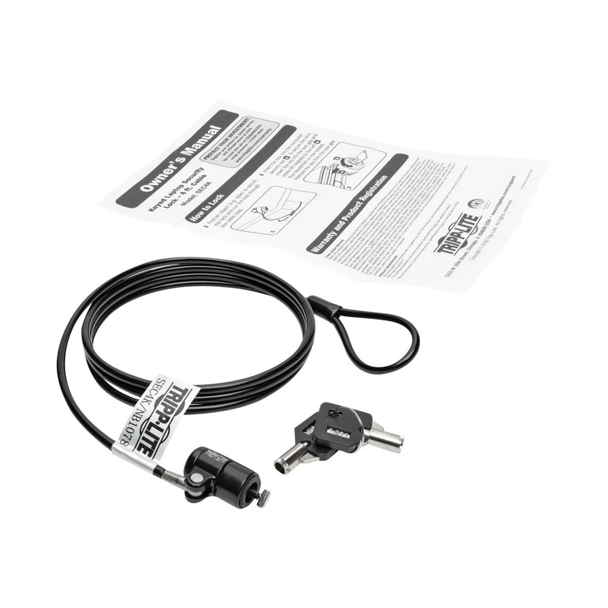 TRIPP LITE - Cable De Seguridad Para Laptop - Acero Con Llave -  Tripp-Lite