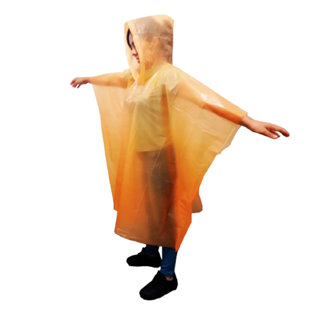 GENERICO - Poncho Ligero impermeable Para Lluvia Arko - Naranja