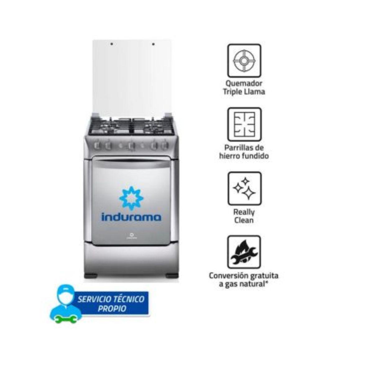 INDURAMA - COCINA INDURAMA GRANADA ZAFIRO CROMA