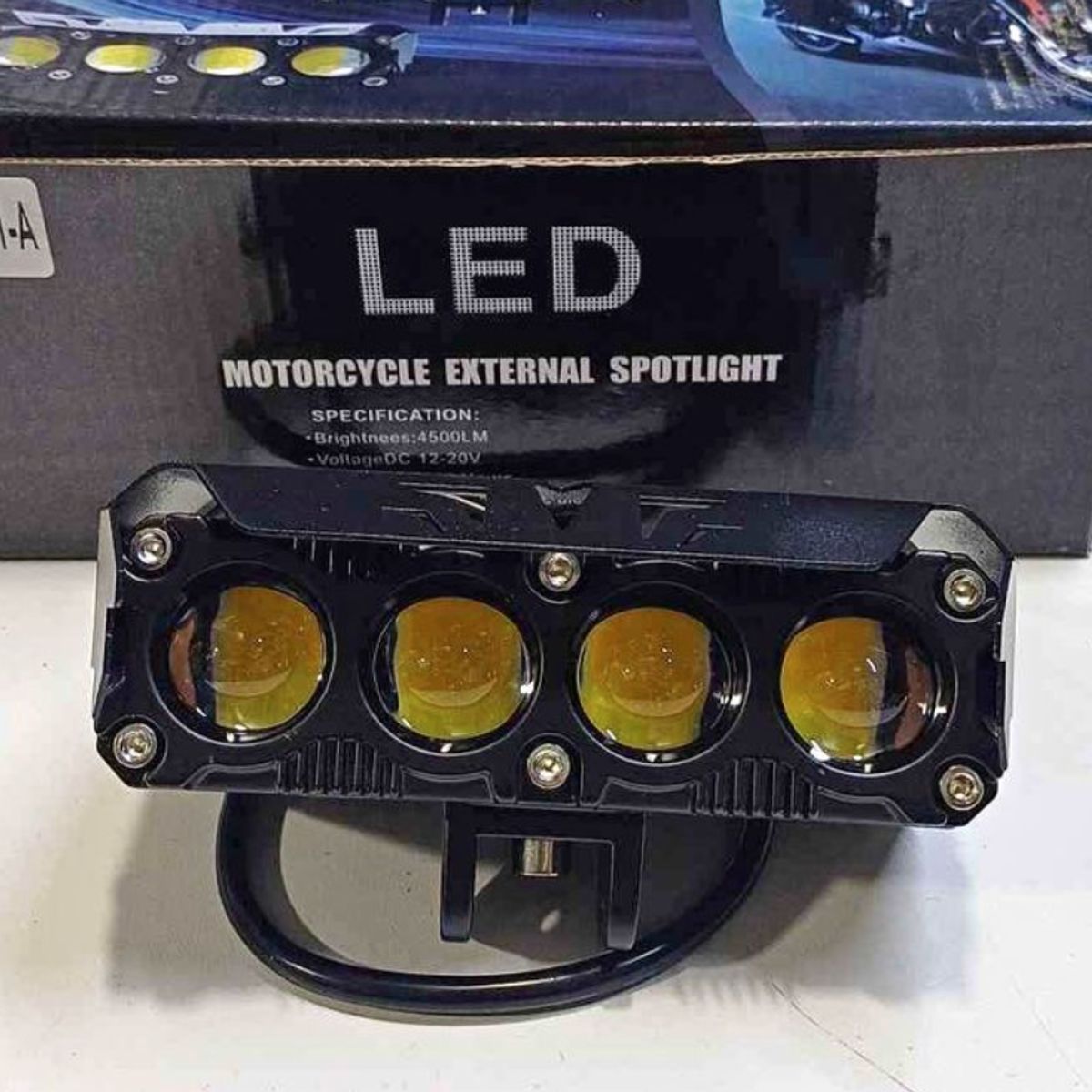 DELUXE - Faro Led Ultra Potente 9D 4 Lupa Blanco ambar