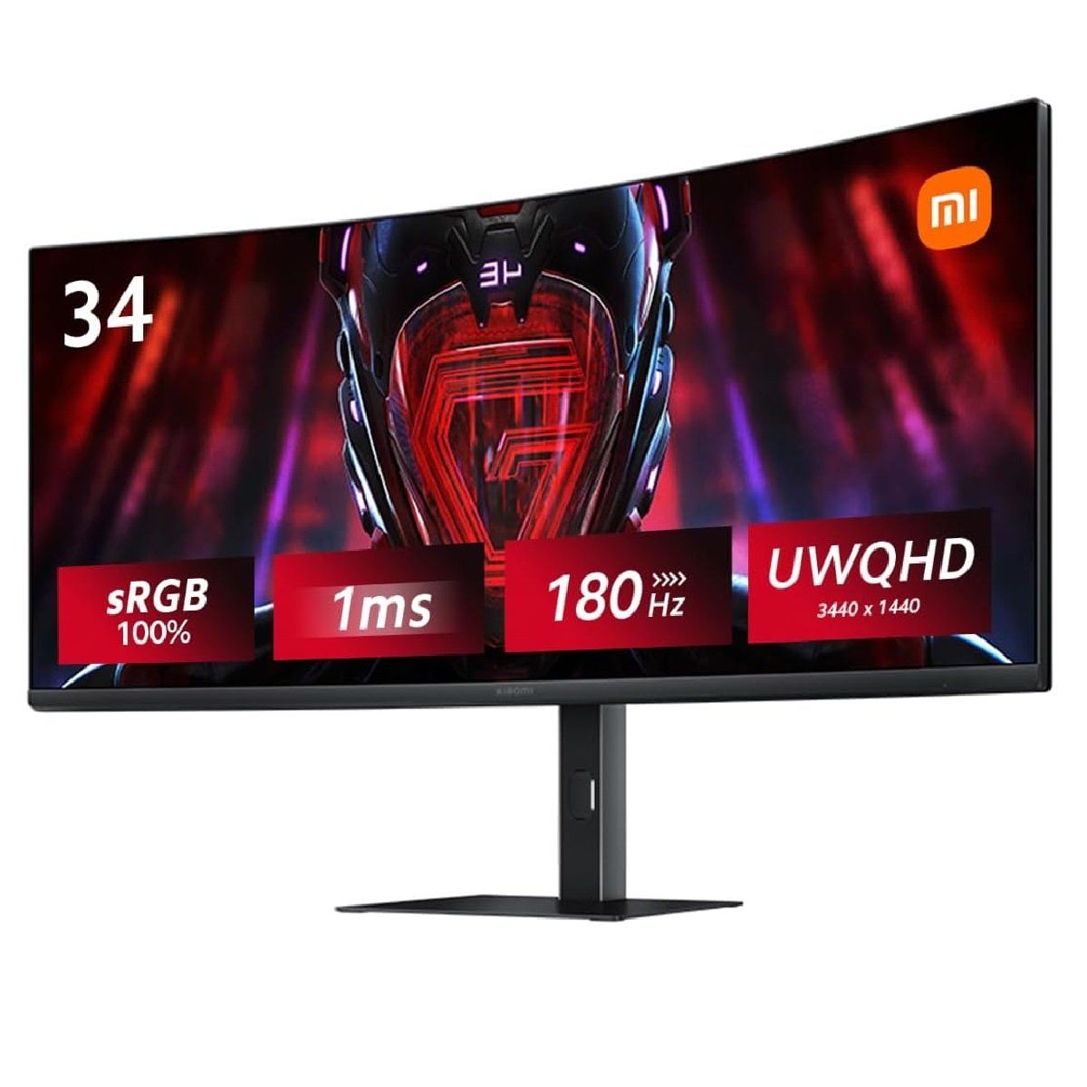 XIAOMI - Monitor Xiaomi Curvo para juegos G34WQi - BLACK