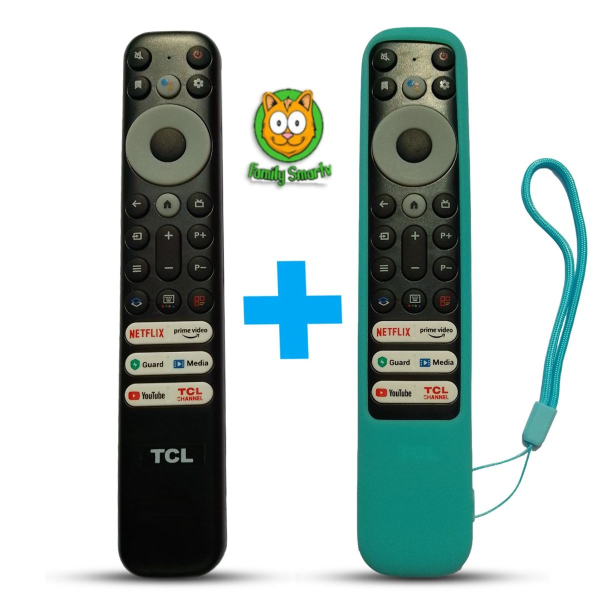 GENERICO - Control remoto de para TV inteligente TCL RC902V + Funda turquesa