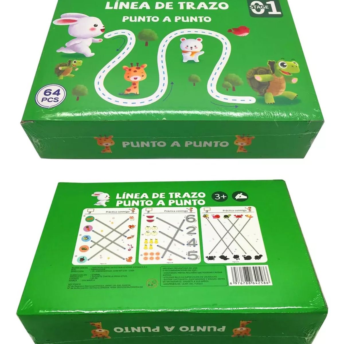 GENERICO - Libro de Trazo Animalitos para Bebes y Niños