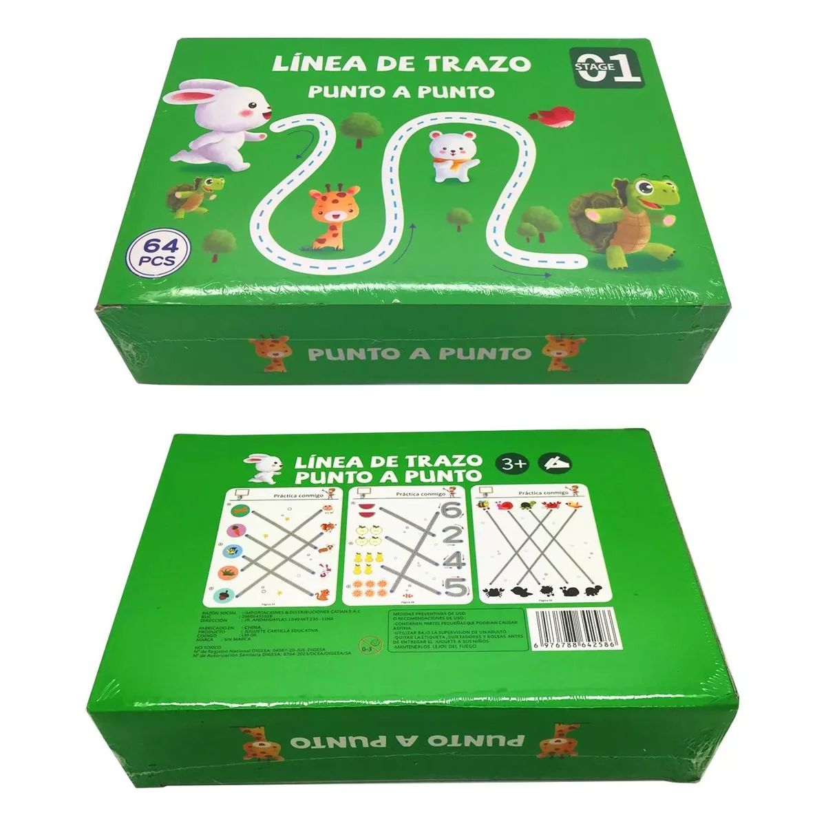 GENERICO - Libro de Trazo Animalitos para Bebes y Niños