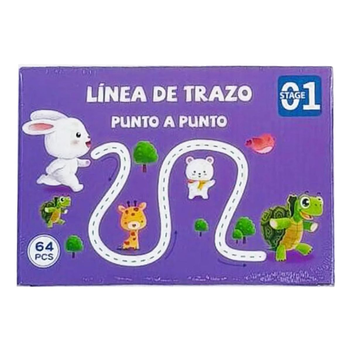 GENERICO - Libro de Trazo Animalitos para Bebes y Niños