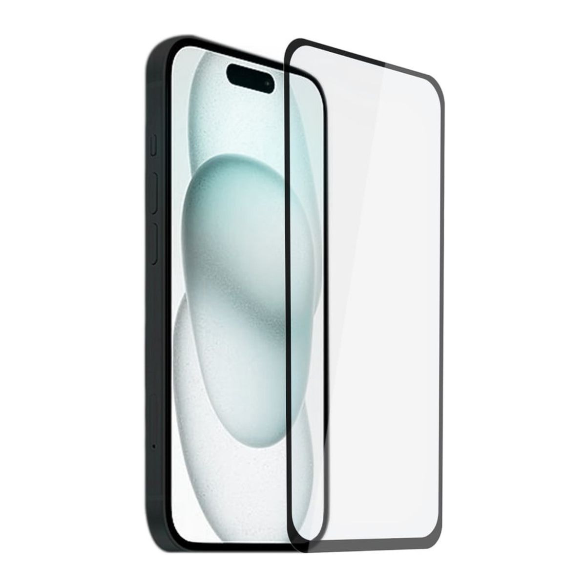 GENERICO - Protector de Pantalla para iPhone 15 Transparente de Vidrio 10D.