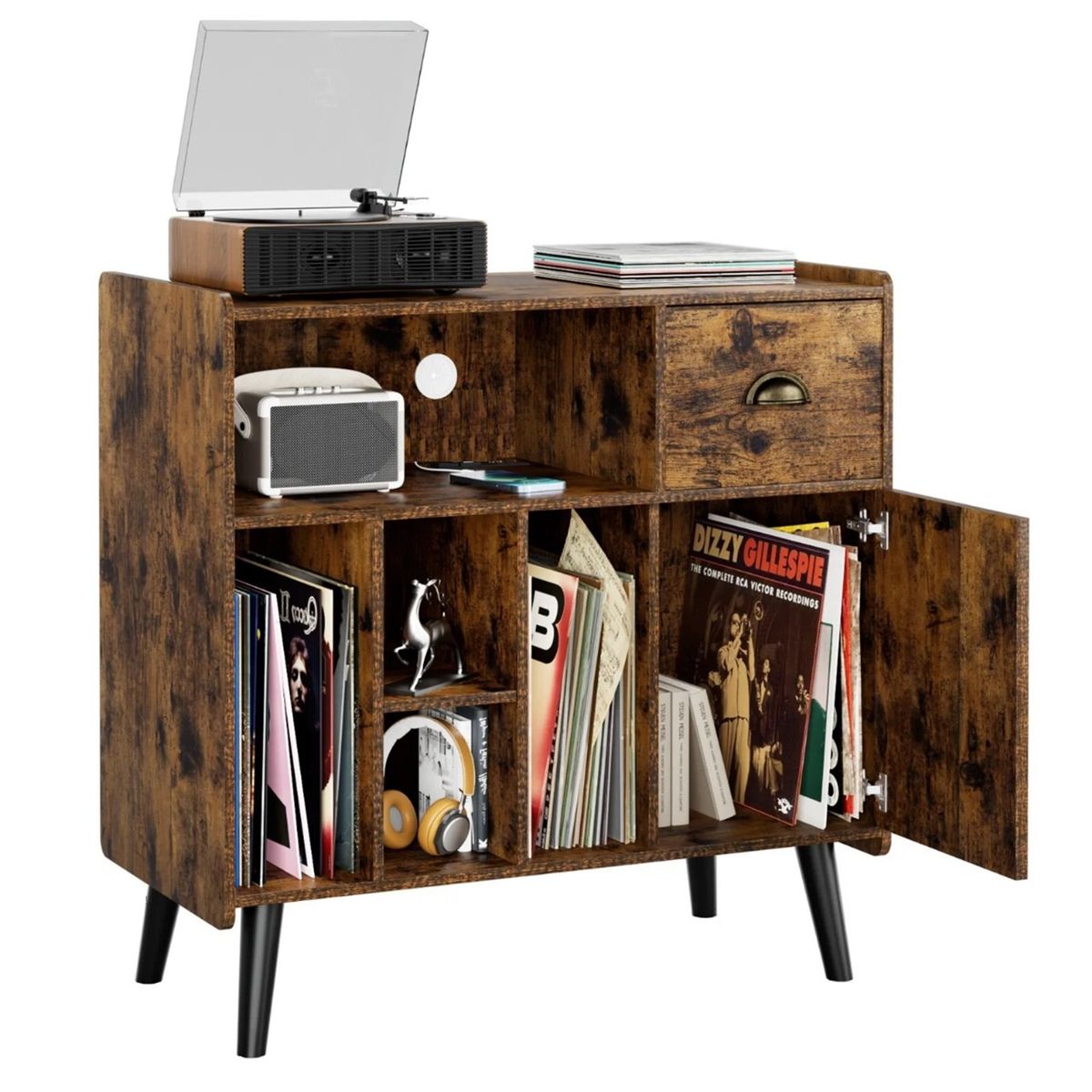 DIBA MUEBLES - Mueble para Discos de Vinilo Poppy - DIBA Muebles